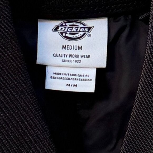 NWOT Dickies Black Quilted Lined Full Zip Work Vest Size Medium - Picture 7 of 10